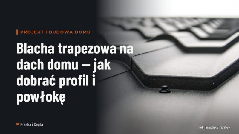 Blacha trapezowa na dach domu — jak dobrać profil i powłokę