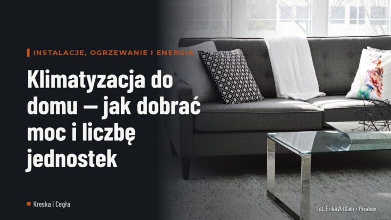 Klimatyzacja do domu — jak dobrać moc i liczbę jednostek