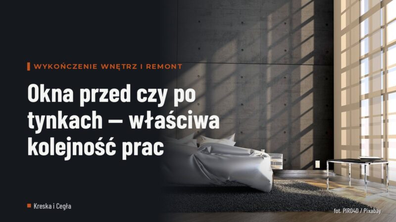 Okna przed czy po tynkach — właściwa kolejność prac