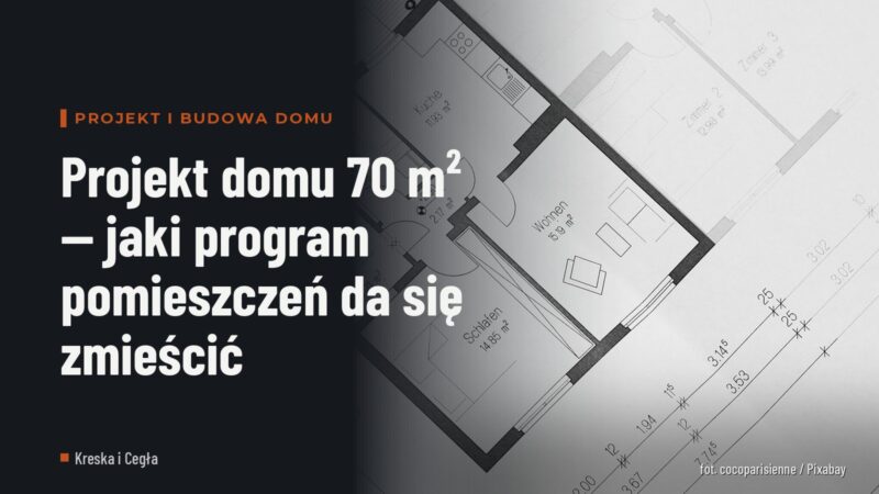 Projekt domu 70 m² — jaki program pomieszczeń da się zmieścić